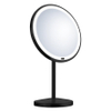 Smedbo Cosmeticaspiegel - staand - 20cm - 7x vergrotend - verlichting - Messing - mat zwart SW1222063 Smedbo Cosmeticaspiegel - staand - 20cm - 7x vergrotend - verlichting - Messing - mat zwart SW1222063