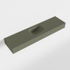 MONDIAZ LEX Opbouwwastafel 120x30x12cm 0 kraangaten wasbak midden Solid Surface Army mat SW476561 MONDIAZ LEX Opbouwwastafel 120x30x12cm 0 kraangaten wasbak midden Solid Surface Army mat SW476561