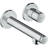 Axor Uno 3 select afdekset wand wastafelkraan 165 chroom OUT13583