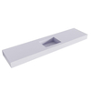 Mondiaz EDGE wastafel - 191x46x12cm - wasbak midden - zonder kraangat - cale (grijs) SW674619