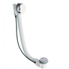 Crosswater Combinaison de vidage de baignoire - bonde clic-clac - bouton rotatif - universelle - chrome SW22493