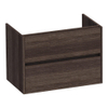 Saniclass Nexxt onderkast 80.2x45.5x55 greeploos 2 lades met softclose MFC Legno antracite SW72230 Saniclass Nexxt onderkast 80.2x45.5x55 greeploos 2 lades met softclose MFC Legno antracite SW72230