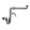 Wiesbaden 304 S304 Psifon ruimtebes met afslmachaansl 112x40mm SW21010 Wiesbaden 304 S304 Psifon ruimtebes met afslmachaansl 112x40mm SW21010