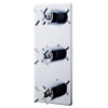 Wiesbaden Cross afbouwdeel thermostaat 3 functies chroom SW21039 Wiesbaden Cross afbouwdeel thermostaat 3 functies chroom SW21039