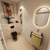 MONDIAZ TURE-DLUX Meuble toilette - 40cm - Oro - EDEN - vasque Frappe - position centrale - sans trou de robinet SW1102872