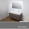 INK Momento badmeubelset 120x50x6cm greeploos MDF met spiegel LED mat grijs SW21750 INK Momento badmeubelset 120x50x6cm greeploos MDF met spiegel LED mat grijs SW21750
