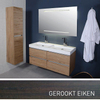 INK meuble sous lavabo avec bord en aluminium 120x50x52cm chêne fumé SB1107164 INK meuble sous lavabo avec bord en aluminium 120x50x52cm chêne fumé SB1107164