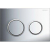 Geberit Omega20 bedieningplaat met dualflush frontbediening voor toilet/urinoir 21.2x14.2cm chroom 0700233 Geberit Omega20 bedieningplaat met dualflush frontbediening voor toilet/urinoir 21.2x14.2cm chroom 0700233