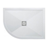 Simpsons Showertray douchebak 120x90x2,5cm kwartrond offset links wit SW21529 Simpsons Showertray douchebak 120x90x2,5cm kwartrond offset links wit SW21529