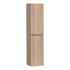 BRAUER Joy Armoire de salle de bains - 160x35x35cm - 2 portes - sans poignée - ouvrant à gauche ou à droite - chêne lamelles naturel SW392912