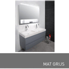INK Tablet badmeubelset 120x45x6cm greeploos MDF met spiegel LED en geintegreerd planchet mat grijs SW21756 INK Tablet badmeubelset 120x45x6cm greeploos MDF met spiegel LED en geintegreerd planchet mat grijs SW21756