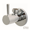 Clou InBe design hoekstopkraan type 1 rond chroom H5.6xD6.6cm SW9474 Clou InBe design hoekstopkraan type 1 rond chroom H5.6xD6.6cm SW9474
