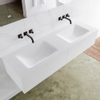 MONDIAZ LAGOM 150cm badmeubel solid surface talc 2 lades Wastafel cloud dubbel zonder kraangat SW409024 MONDIAZ LAGOM 150cm badmeubel solid surface talc 2 lades Wastafel cloud dubbel zonder kraangat SW409024