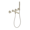 Hansgrohe Axor Citterio C afbouwdeel v. 4-gats inbouw badkraan wandmontage m. handdouchevoorsprong 22.2cm - brushed nickel SW1152142