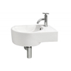 Differnz Differnz Set lave-mains 14x41cm 1 trou de robinet droite céramique blanc SECOND CHOIX OUT5283