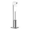 Zack LINEA Toilet Butler - 73x15x18cm - autoportant - acier inoxydable brillant SW23518