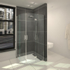 Saniclass Cansano douchecabine kwartrond met 2 draaideuren 80x80x195 chroom SW23962 Saniclass Cansano douchecabine kwartrond met 2 draaideuren 80x80x195 chroom SW23962