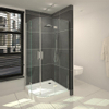 Saniclass Cansano douchecabine kwartrond met 2 draaideuren 80x80x208.5 incl douchebak 13.5cm chroom SW24194 Saniclass Cansano douchecabine kwartrond met 2 draaideuren 80x80x208.5 incl douchebak 13.5cm chroom SW24194