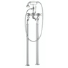 Crosswater Belgravia Badkraanpoten - staand - geborsteld messing (chroom) SW24283