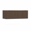 H&R Badmeubelen Juice Meuble sous lavabo - 120x45x40cm - angle droit arrondi - 2 tiroirs - poignée intégrée - café SW1489765
