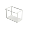INK XL frame Cadre pour lave-mains - 40x26x30cm - plaque de fond et porte-serviettes acier blanc mat SW440159
