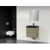 Saniclass New Future Black Spirit badmeubel 60cm met spiegel taupe SW47789 Saniclass New Future Black Spirit badmeubel 60cm met spiegel taupe SW47789