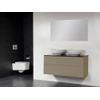 Saniclass New Future Kos waskom wit badmeubel 120cm met spiegel taupe SW47773 Saniclass New Future Kos waskom wit badmeubel 120cm met spiegel taupe SW47773