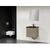 Saniclass New Future XXS Corestone badmeubel 60cm met spiegel taupe SW47738 Saniclass New Future XXS Corestone badmeubel 60cm met spiegel taupe SW47738