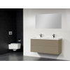Saniclass New Future Foggia badmeubel 120cm met spiegel taupe SW47752 Saniclass New Future Foggia badmeubel 120cm met spiegel taupe SW47752