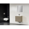 Saniclass New Future Foggia badmeubel 60cm met spiegel taupe SW47754 Saniclass New Future Foggia badmeubel 60cm met spiegel taupe SW47754