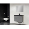 Saniclass New Future Black Spirit badmeubel 80cm met spiegel Grijs SW47845 Saniclass New Future Black Spirit badmeubel 80cm met spiegel Grijs SW47845
