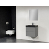 Saniclass New Future Black Spirit badmeubel 60cm met spiegel grijs SW47846 Saniclass New Future Black Spirit badmeubel 60cm met spiegel grijs SW47846