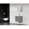 Saniclass New Future Bologna badmeubel 60cm met spiegel grijs SW47843 Saniclass New Future Bologna badmeubel 60cm met spiegel grijs SW47843