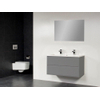 Saniclass New Future Bologna badmeubel 100cm met spiegel grijs SW47841 Saniclass New Future Bologna badmeubel 100cm met spiegel grijs SW47841