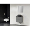 Saniclass New Future XXS Corestone13 gehamerd badmeubel 60cm met spiegel grijs SW47805 Saniclass New Future XXS Corestone13 gehamerd badmeubel 60cm met spiegel grijs SW47805