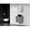 Saniclass New Future XXS Corestone13 waskom zwart badmeubel 60cm met spiegel grijs SW47802 Saniclass New Future XXS Corestone13 waskom zwart badmeubel 60cm met spiegel grijs SW47802