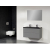 Saniclass New Future Corestone13 badmeubel 100cm met spiegel grijs SW47829 Saniclass New Future Corestone13 badmeubel 100cm met spiegel grijs SW47829