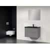 Saniclass New Future XXS Corestone badmeubel 80cm met spiegel grijs SW47798 Saniclass New Future XXS Corestone badmeubel 80cm met spiegel grijs SW47798