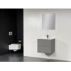 Saniclass New Future Empoli badmeubel 60cm met spiegel grijs SW47823 Saniclass New Future Empoli badmeubel 60cm met spiegel grijs SW47823
