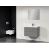 Saniclass New Future Foggia XXS badmeubel 80cm met spiegel grijs SW47795 Saniclass New Future Foggia XXS badmeubel 80cm met spiegel grijs SW47795