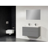 Saniclass New Future XXS Foggia Meuble salle de bain 100cm avec miroir gris SW47794 Saniclass New Future XXS Foggia Meuble salle de bain 100cm avec miroir gris SW47794