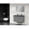 Saniclass New Future grey stone badmeubel 100cm met spiegel grijs SW47809 Saniclass New Future grey stone badmeubel 100cm met spiegel grijs SW47809