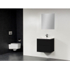 Saniclass New Future Bologna badmeubel 60cm met spiegel zwart SW47910 Saniclass New Future Bologna badmeubel 60cm met spiegel zwart SW47910