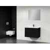 Saniclass New Future Bologna badmeubel 80cm hoogglans met spiegel zwart SW47909 Saniclass New Future Bologna badmeubel 80cm hoogglans met spiegel zwart SW47909