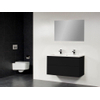 Saniclass New Future Bologna badmeubel 100cm met spiegel zwart SW47908 Saniclass New Future Bologna badmeubel 100cm met spiegel zwart SW47908