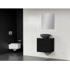 Saniclass New Future XXS Corestone13 gehamerd badmeubel 60cm met spiegel zwart SW47876 Saniclass New Future XXS Corestone13 gehamerd badmeubel 60cm met spiegel zwart SW47876