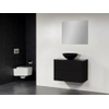Saniclass New Future Corestone13 waskom zwart badmeubel 80cm met spiegel zwart SW47905 Saniclass New Future Corestone13 waskom zwart badmeubel 80cm met spiegel zwart SW47905