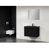 Saniclass New Future XXS Corestone badmeubel 80cm met spiegel zwart SW47869 Saniclass New Future XXS Corestone badmeubel 80cm met spiegel zwart SW47869
