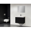 Saniclass New Future Florence badmeubel 80cm met spiegel zwart SW47889 Saniclass New Future Florence badmeubel 80cm met spiegel zwart SW47889