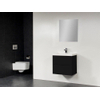 Saniclass New Future Foggia badmeubel 60cm met spiegel zwart SW47886 Saniclass New Future Foggia badmeubel 60cm met spiegel zwart SW47886